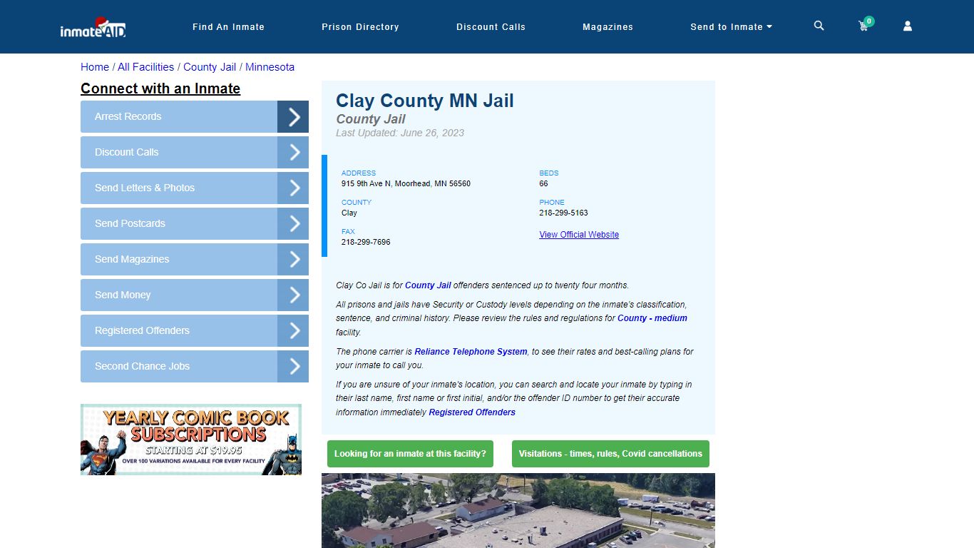 Clay County MN Jail - Inmate Locator - Moorhead, MN
